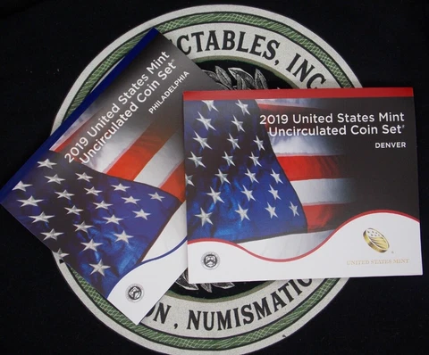 2019 "P & D" U.S. MINT Set Uncirculated (20 Coin) BU UNC Set ECC&C, Inc Cover