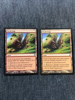 Vivid Crag Commander 2017 Lorwyn NM MTG Magic the Gathering x2 - Image 1 of 2
