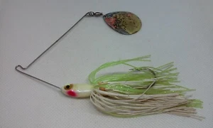Vtg Cabela's Pro Ser SpinnerBait Chartreuse/Pearl Spinnerbait 3/8oz Fishing Lure - Picture 1 of 4
