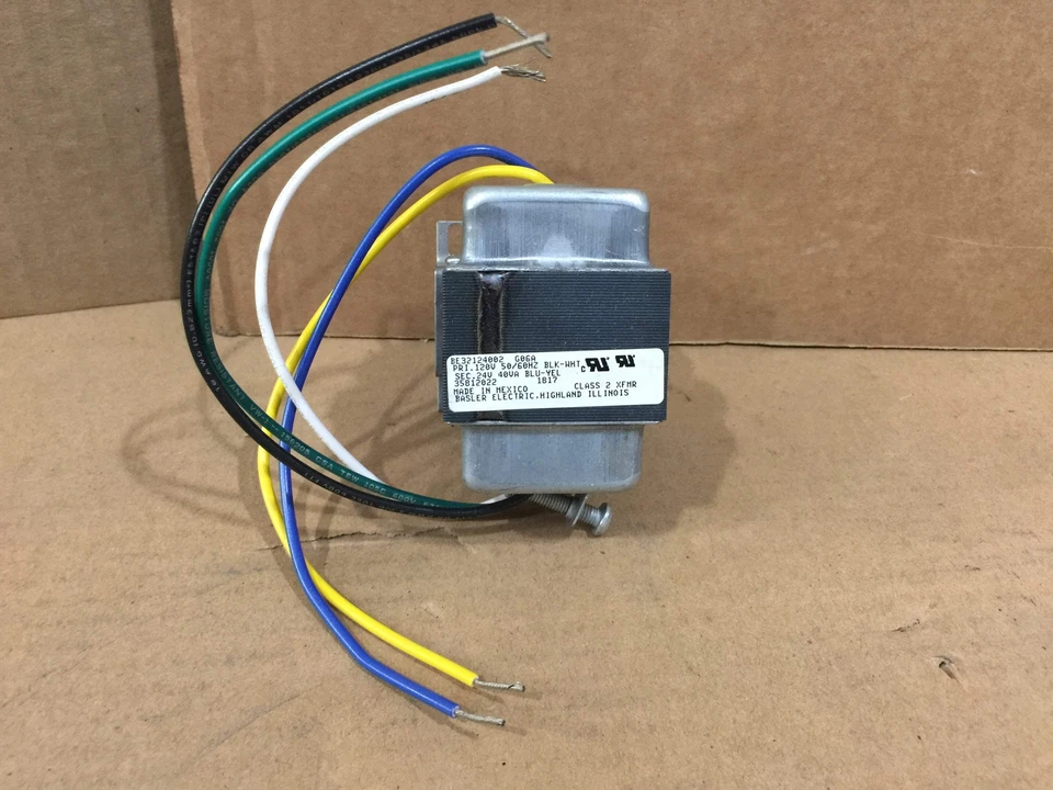 TRANSFORMADOR BASLER ELECTRIC TRRO1851; 120V PRI, 24V SEC, 640VA, 50/60HZ (210012) - Imagem 1 de 4