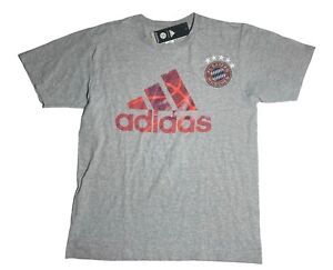 FC Bayern Munich Team Crest GRAY T-Shirt, size large, new/tag, 90% COTTON