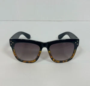 Adrienne Vittadini Womens Sunglasses AV1051 0 Black over Brown Tortoise Frame - Picture 1 of 9