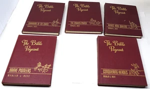 1940s 50s The Bible Pageant 5 Vol Set 5th To 8th Printings XTIAN - Picture 1 of 4