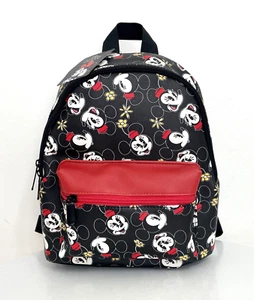 DISNEY'S Minnie Mouse Backpack Classic Black Red White Purse/Shoulder Bag NWT - Picture 1 of 6