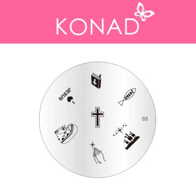 Original KONAD ® Stamping Nailart Design Schablone Image Plate - S3 - Bild 1 von 3
