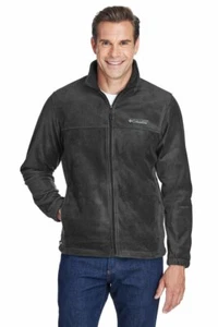 Columbia Men's Granite Mountain Fleece Jacket Charcoal Gray Size Small - Picture 1 of 3