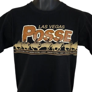 Las Vegas Posse T Shirt Mens Size Medium Vintage 90s Canadian Football League - Picture 1 of 7