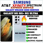 AT&T Cricket Xfinity Spectrum SAMSUNG UNLOCK CODE GALAXY S21 S21+ S21 ULTRA S20