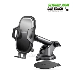 UNIVERSAL HEAVY DUTY DASHBOARD & WIND SHIELD CAR MOUNT FOR iPhone & Galaxy - Picture 1 of 7