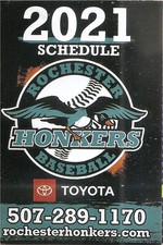 2021 Rochester Honkers Minor League Baseball Schedule