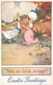 Early AGNES RICHARDSON You do look Bonny postcard Tuck's Our Kiddies No 8788 - Picture 1 of 2
