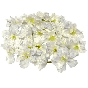 20 Artificial Apple Blossom White Flower Heads Decorative Wedding Confetti - Picture 1 of 5