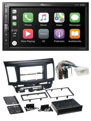 Pioneer USB MP3 DAB 2DIN Bluetooth Autoradio für Mitsubishi EVO Lancer ab 08 - Bild 1 von 4