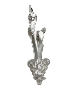 "Tapón de ciervo de vidrio Tiffin para candelabro cónico flotador Centerpce de colección 11"" B41" - Imagen 1 de 4