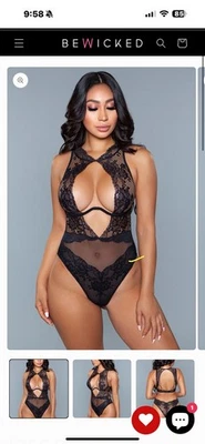 Body Be Wicked Davina sem forro de renda e malha com fio BW1956 - Imagem 1 de 3