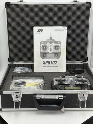 JR XP6102 радио контроллер R/C передатчик с аккумулятором в футляре Pwr источник - Изображение 1 из 4