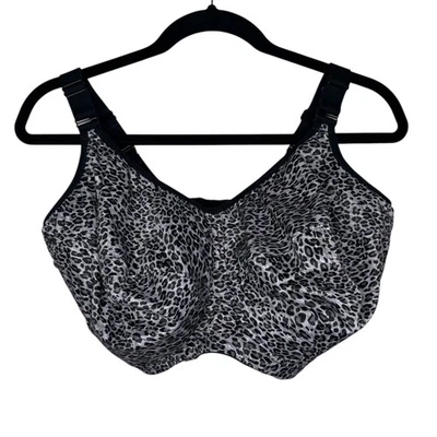 Goddess Celest Wirefree Black Animal Print Bra 34N GD6114 - Image 1 of 4