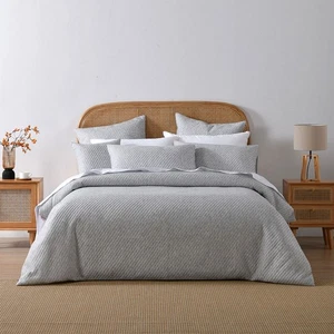 Bianca Pesaro Grey Polyester Cotton Quilt Cover Set or Accessories - Picture 1 of 8