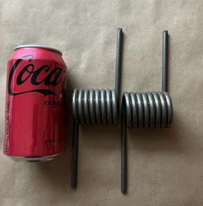 Lote de 2 resortes de torsión de alambre de alta resistencia de .250" - Imagen 1 de 3