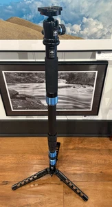 Sirui P-424SR Carbon Fiber Photo Video Monopod with Sirui K-20X Ballhead & Case - Picture 1 of 14