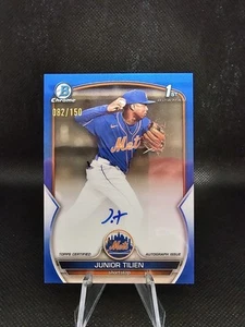 2023 Bowman Chrome Prospect Auto Blue Refractor Junior Tilien #CPA-JT /150 - Picture 1 of 2
