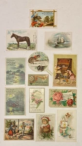 13 Antique Victorian c1890s Trading Cards, Pennsylvania - Picture 1 of 24