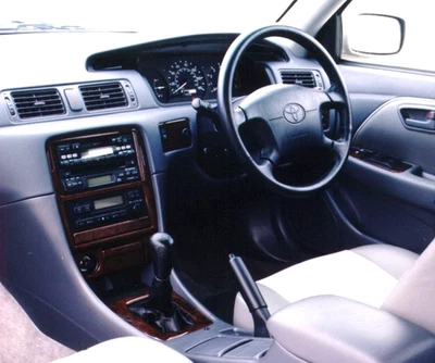 RHD TOYOTA CAMRY FIT 1997-99 JUEGO INTERIOR MADERA CARBONO ALUMINIO TABLERO MOLDURAS KIT Foto 1 de 4