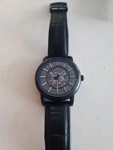 Emporio Armani ar60008 meccanico black dial Watch  - Picture 1 of 7