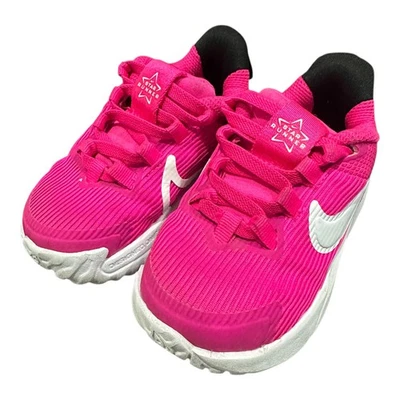 NIKE Star Runner 4 Niñas Pequeñas Zapatos Talla 5C Rosa Feroz - Blanco DX7616-601 Foto 1 de 4