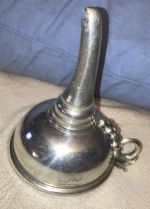 (1) Vintage Etain Fait Main Wine Funnel Signed Jean Goardere 95% France - Picture 1 of 12