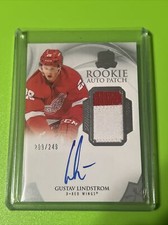 2020-21 Upper Deck The Cup #115 Gustav Lindstrom Rookie Patch Auto 209/249