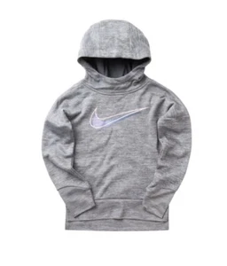 Nike Little Girl Swoosh Therma-FIT Graphic Hoodie Size 4 - Picture 1 of 2