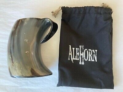 Big Ale Horn Real Cattle Horn Mug Bull Pub Viking Cup Rare Game Of Thrones Large • 25.49£