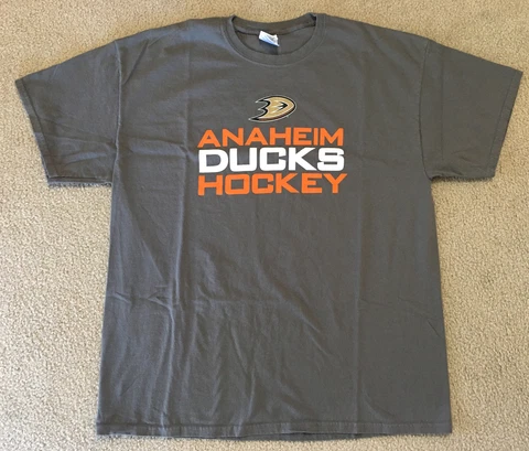 "Anaheim Ducks Hockey" Gray XL Honda Promotion T-shirt Cover
