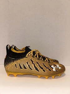 Under Armour Football Cleats Spotlight Threadlock Gold 3023959-009 Mens 13.5 - Picture 1 of 4