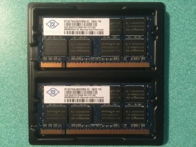 Nanya 2 x 2GB, 4Go PC3-10600 1333MHz NT2GC64B88B0NS-CG - Photo 1/2