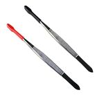 Multi-function Tweezers for w/ Rubber Tips Coin Tweezers Flat Tip Tweezers for B