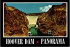 Hoover Dam Panarama Boulder City Nevada Postcard NV