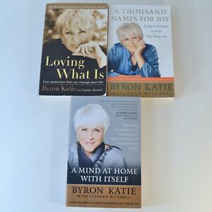 Lot de 3 livres Byron Katie - Aimer ce qui est + mille noms pour la joie + esprit à la maison