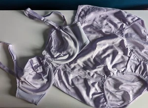 Vintage JCPENNEY Nylon Bra 34C & SMALL Granny Panties SET NWOT HTF RARE SEXY - Picture 1 of 12