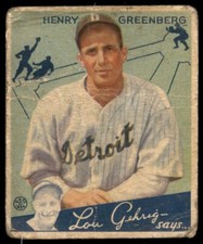 1934 Goudey Baseball Cards 10