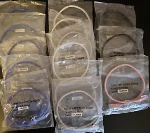 cat5e ethernet cable Utp Patch Code 0.5meter, random colours pack of 14 - Picture 1 of 2