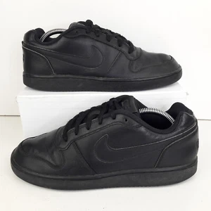 Nike Hombres Entrenadores Reino Unido 7 Triple Negro Ebernon Bajo Skate Skate Skateboarding Zapatos EU 41 - Imagen 1 de 14