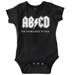 AB CD For Those About To Talk Funn Unisex Baby Infant Romper Newborn - Picture 1 of 16