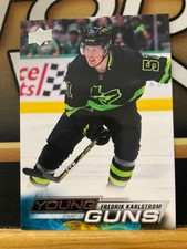 Fredrik Karlstrom Young Guns 2022-23 Upper Deck Series 1 Hockey Card #229