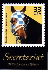 SECRETARIAT - .33 Postage Stamp poster in UNUSED, MINT Condition - Picture 1 of 1