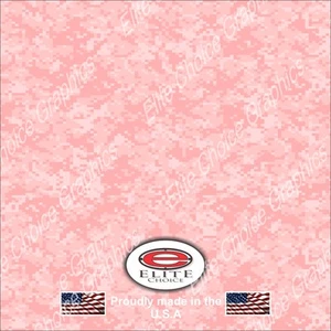 Digital Pink CAMO DECAL WRAP VINYL 52"x15" TRUCK PRINT REAL CAMOUFLAGE - Picture 1 of 4