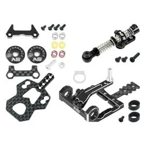 NS SquareMotorMount con paquete de amortiguador central de disco (NEGRO)-Kyosho Mini-Z MR03 - Imagen 1 de 1