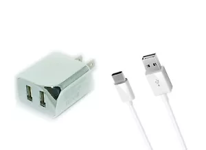 Wall AC Home Charger+6ft Long USB Cord Cable for Tracfone Orbic Magic 5G R678EL - Picture 1 of 3