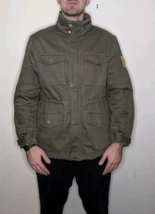 Timberland Multi Pocket Jacket XL Green With Hood - Picture 1 of 9